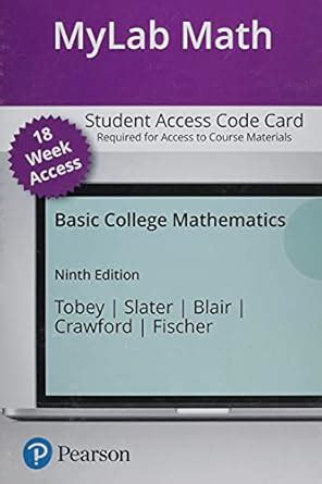 Buy Mylab Math With Pearson Etext - 18 Week Access Card - for Basic ...