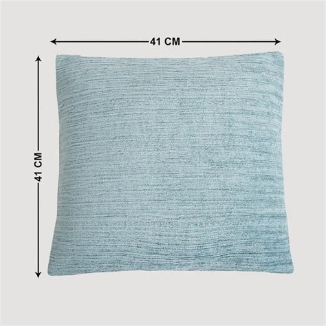 Buy Brilliance Blue Jacquard Cushion Cover - 40x40cm from Home Centre ...
