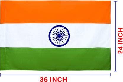 JAMBOREE Indian Flag (24 X 36 Inch) - Tiranga (100% Polyster) Indian ...