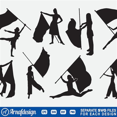 Color Guard Silhouette - Etsy