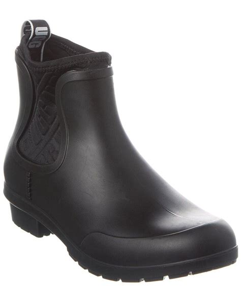 UGG Chevonne Rubber Boot in Black | Lyst