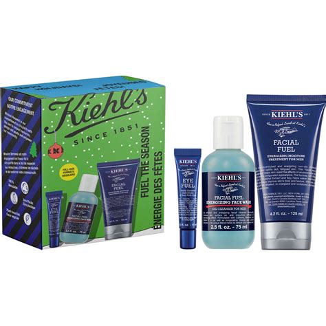 Kiehl's Fuel The Season Gift Set for Men - Facial Moisturizer, Face ...