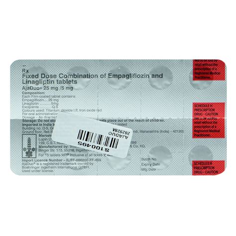 Ajaduo 25 mg/5 mg Tablet | Uses, Side Effects, Price | Apollo Pharmacy