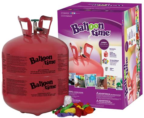 Balloon Time Complete Kit With Jumbo Helium Tank 50 Assorted ...