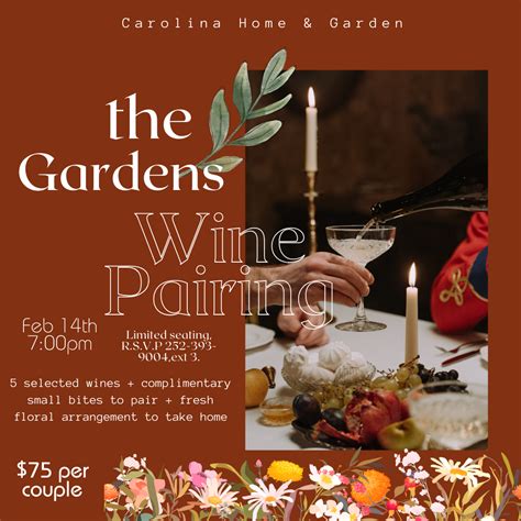 The Gardens Wine Pairing | Carolina Home Garden