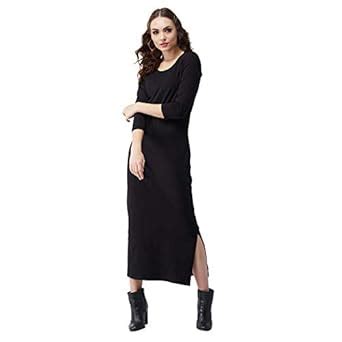 Buy KOKKINO Black Solid Maxi at Amazon.in