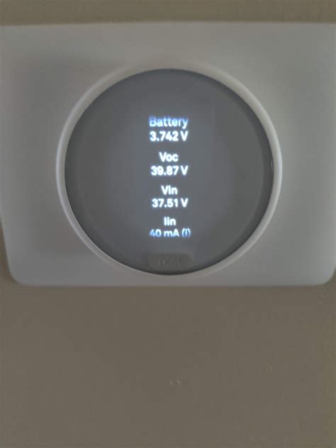 Nest Thermostat low battery : Nest