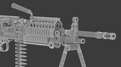 MK 48 Machine Gun - 3D Model by frezzy