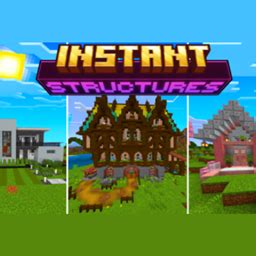 Image result for Instant Structures Mod for Bedrock