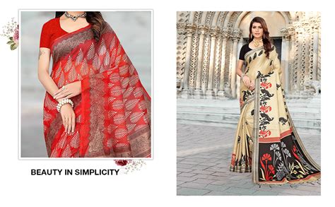 Buy Riti Riwaz Synthetic with Blouse Piece Saree (Pack of 2) (Combo ...