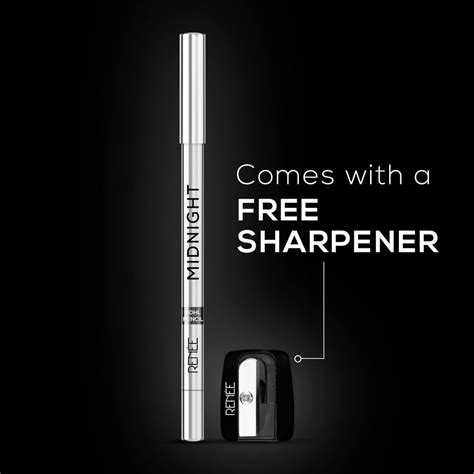 RENEE Midnight Kohl Kajal Pencil | Waterproof, Smudge-proof Kajal With ...