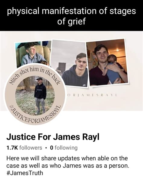 Physical manifestation of stages of grief Justice For James Rayl 1.7K ...