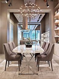 Image result for Long Modern Dining Table
