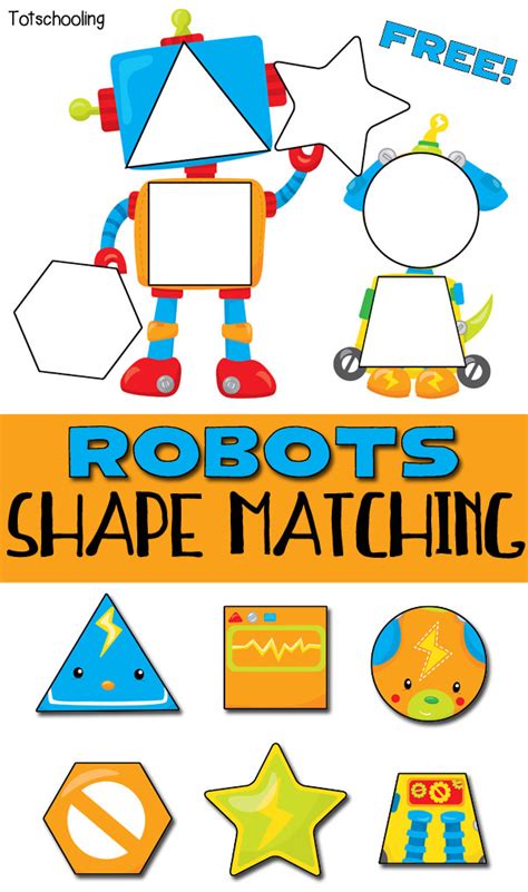Robot Basic Shapes Worksheet 的图像结果