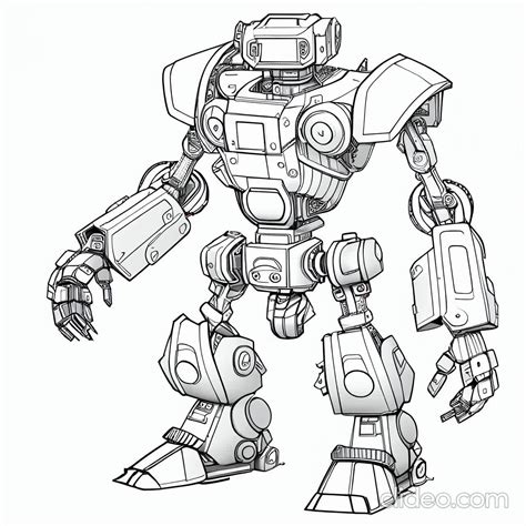 Free Printable Robot Coloring Pages Free Printable Robot Coloring Page ...