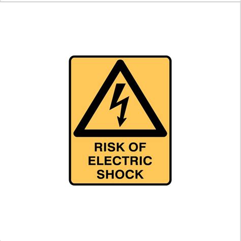 Risk Of Electric Shock - | Waterproof Sticker : Amazon.in: Office Products