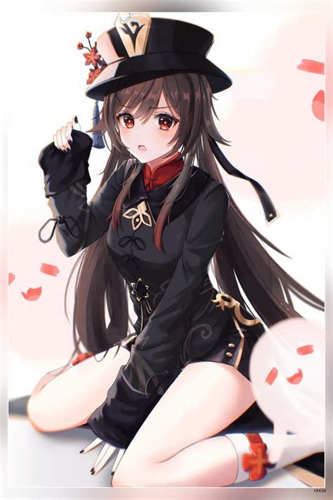 POSTERDADDY Anime Girls Genshin Impact Hutao Genshin Impact Matte ...