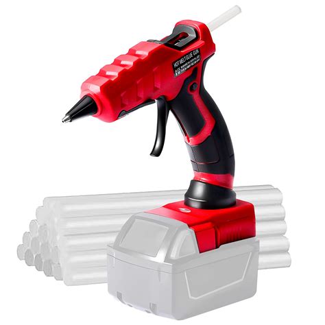 Cordless Hot Glue Gun for Milwaukee, Suitable for Milwaukee 18V Li-ion ...