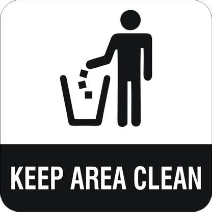 signEver Keep Area Clean Sign Board For Rooms Banks Office School ...