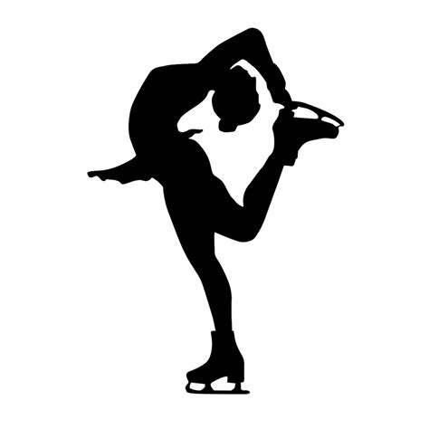 Figure Ice Skater Silhouette Sports - Wall Decal Custom Vinyl Art Stickers - Etsy