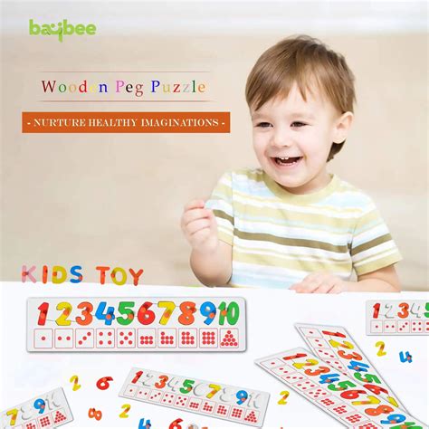 Baybee wooden number Puzzle Educational Toys for Kids – Baybee India