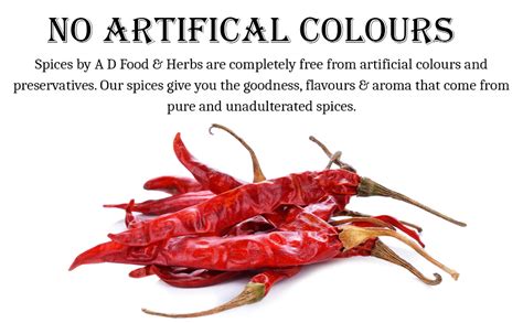 A D Food & Herbs Organic Dried Whole Red Chilli/Sukhi Laal Mathania ...
