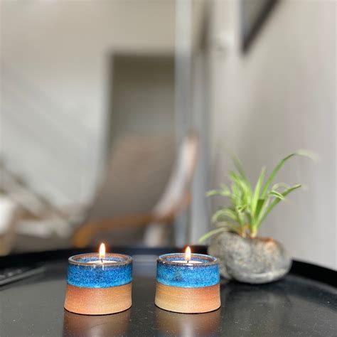 LUMIERES | TEALIGHT HOLDERS | SET OF 2 – LivingClay