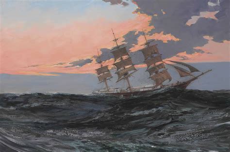 Montague Dawson, F.R.S.A., R.S.M.A. (British, 1895-1973) | Evening Light: 'Brown Brothers of ...