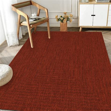 Playa Rug 6 x 9 (ft) Loomed Polypropylene Viola-Red Rectangular Indoor ...