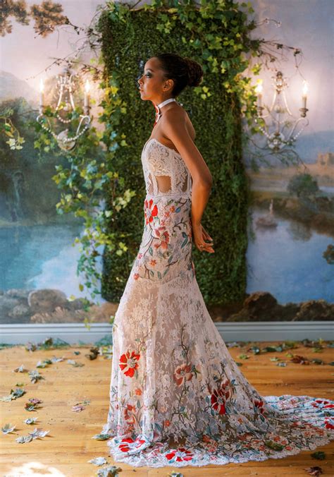 Colored lace wedding dresses 60 photos - Astyledwedding.com