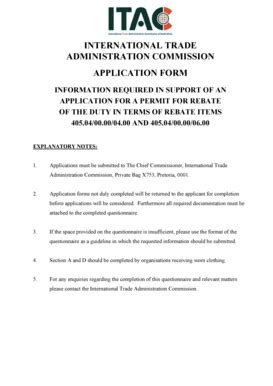 Image result for ITAC Form
