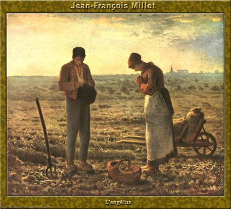 Art Reproductions L`Angelus by Jean-François Millet (1814-1875, France ...