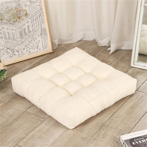 Amazon.com: Marsui 22 Inches Meditation Floor Pillow for Adult Square ...