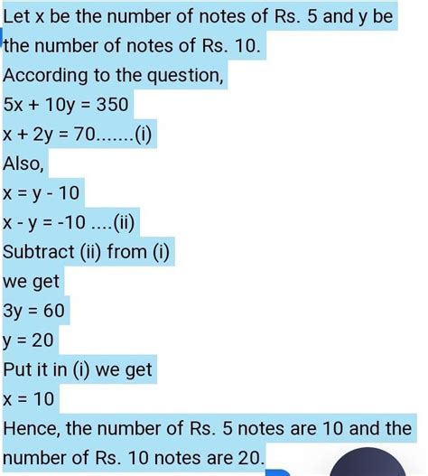 In an envelope there are some 5 repee notes and some 10 rupee more ...