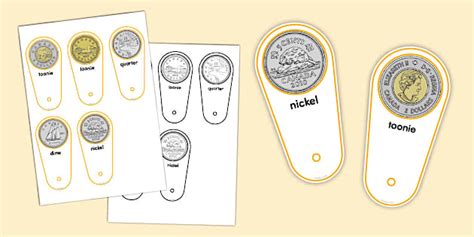 Canadian Coins Number Fans - Twinkl Maths