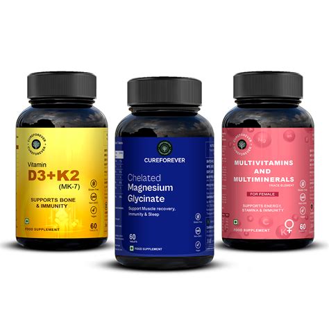 Everyday Essentials for Women | Multivitamin, Multimineral, Vitamin D3 ...