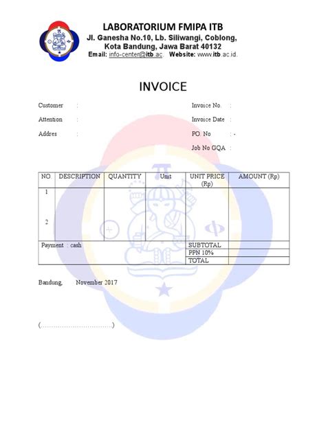 Sample Lab Test Invoice 的图像结果