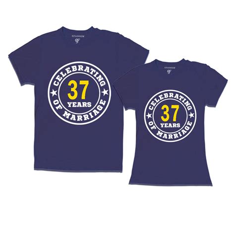 Celebrating 37 years of marriage couple t shirts @ gfashion india ...
