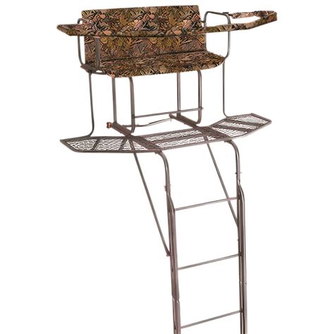 Guide Gear 20' 2-man Double Rail Ladder Tree Stand with Hunting Blind | Sportsman's Guide