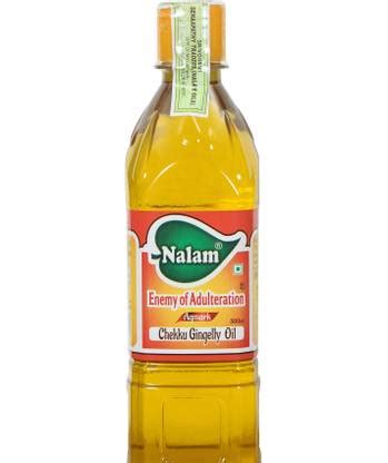 Nalam Pure chekku agmark Gingelly oil-500 ml Sesame Oil Plastic Bottle ...