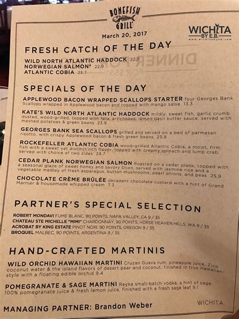 Bonefish Grill's New Spring Menu | Wichita By E.B.