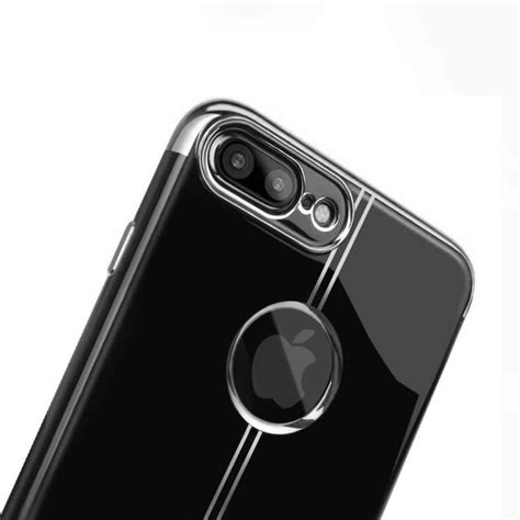 Shengo ® Apple iPhone 7 Plus Piano Black Liner Series 2K Electroplated ...