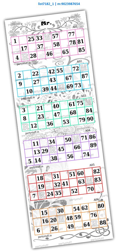 Hexa Grid kukuba | kukuba grid | Tambola Housie | Mr. & Mrs. Designs