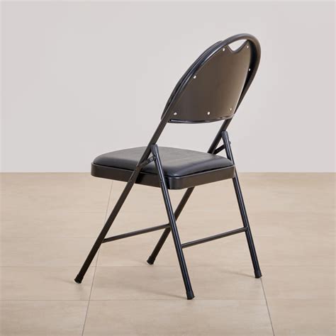 Buy (Refurbished) Lex Metal Folding Chair - Black from Home Centre at ...
