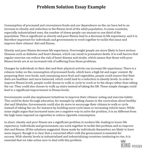 Image result for Problem and Solution Essay Examples