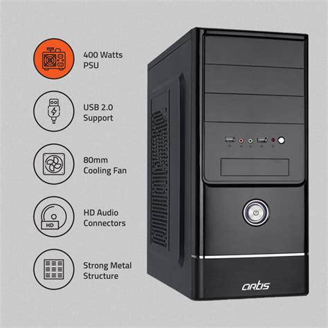 Spirit 2.0 Computer Cabinet Support Micro ATX Motherboard, 1 x 80mm Fa