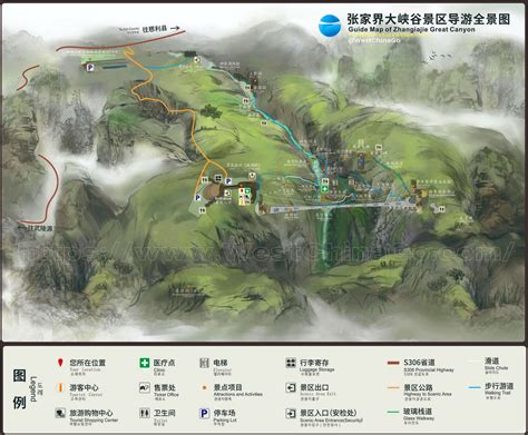 Mapa De Zhangjiajie