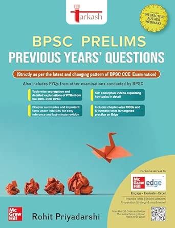 Tarkash BPSC Prelims PYQ Subject-wise Previous Years' Solved Questions