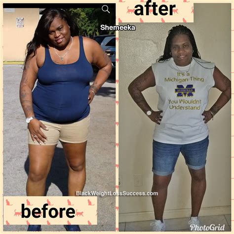 Shemeeka lost 40 pounds - Black Weight Loss Success