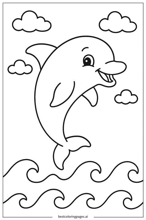 Lisa Frank's Joyful Dolphin Adventure Coloring Page - Free Printable ...